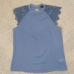 Express lace shoulder blouse